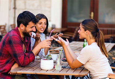 a couple meeting a potential polygamous partner